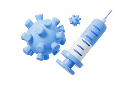 Virus and drug therapy, 3d rendering. Digital drawing.の写真素材
