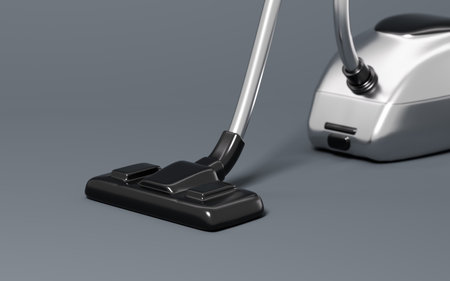 Vacuum cleaner model, home appliances, 3d rendering. 3d illustration.の写真素材