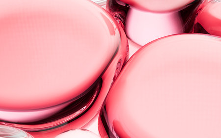 Abstract transparent glass background, 3d rendering. 3d illustration.の写真素材