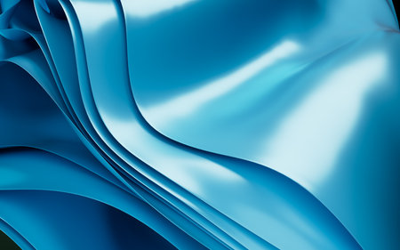 Abstract background with folded textile ruffle, abstract curves, fashion wallpaper, 3d rendering. 3d illustration.の写真素材