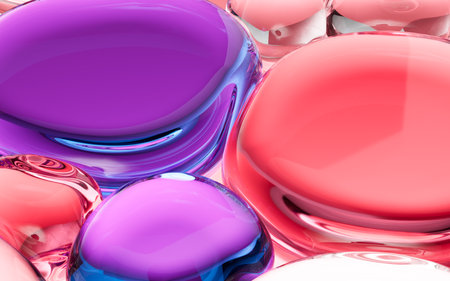 Abstract transparent glass background, 3d rendering. 3d illustration.の写真素材
