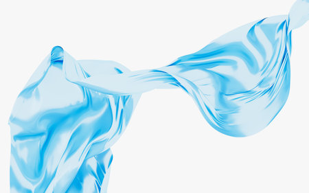 Abstract silk fabric design element, silk background, 3d rendering. 3d illustration.の写真素材