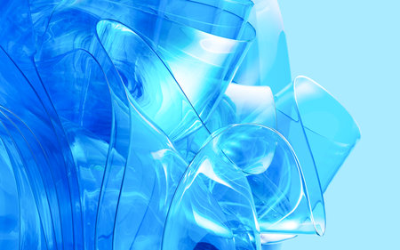 Abstract gradient glass background, 3d rendering. 3d illustration.の写真素材