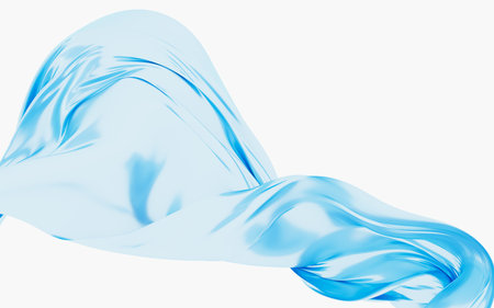 Abstract silk fabric design element, silk background, 3d rendering. 3d illustration.の写真素材