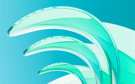 Abstract glass background, 3d rendering. 3d illustration.の写真素材