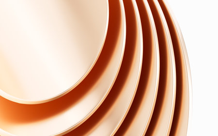 Abstract metal curve background,3d rendering. 3d illustration.の写真素材