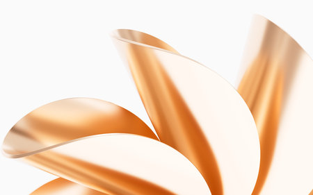 Abstract metal curve background,3d rendering. 3d illustration.の写真素材