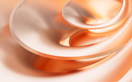 Abstract metal curve background,3d rendering. 3d illustration.の写真素材