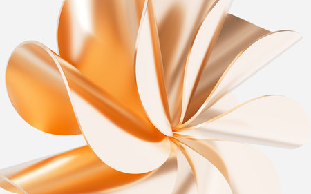 Abstract metal curve background,3d rendering. 3d illustration.の写真素材