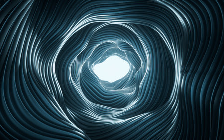 Abstract black metal background, 3d rendering. 3d illustration.