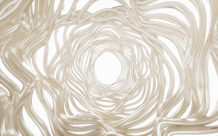Abstract gold metal background, 3d rendering. 3d illustration.の写真素材
