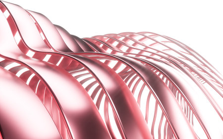 Abstract pink metal background, 3d rendering. 3d illustration.の写真素材