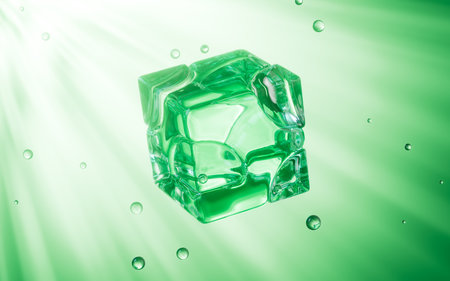 Abstract glass cubes, 3d rendering. 3d illustration.の写真素材