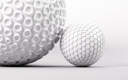 White abstract spheres, 3d rendering. 3d illustration.の写真素材
