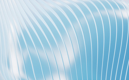 Blue abstract curve background, 3d rendering. 3d illustration.の写真素材
