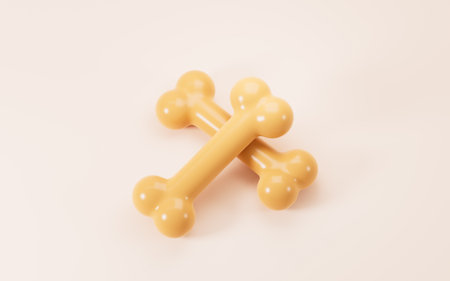 Cartoon pet bone in the white background , 3d rendering. 3d illustration.の写真素材