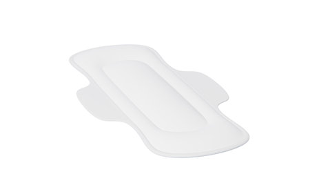 White menstrual pad model, 3d rendering. 3d illustration.の写真素材
