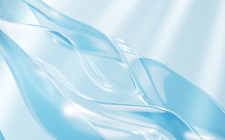 Abstract curve glass background, 3d rendering. 3d illustration.の写真素材