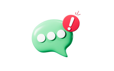 Cartoon chat bubble, message bubbles, 3d rendering. 3d illustration.の写真素材