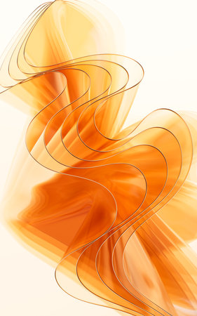 Gold abstract glass background, 3d rendering. 3d illustration.の写真素材