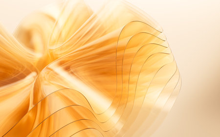 Gold abstract glass background, 3d rendering. 3d illustration.の写真素材