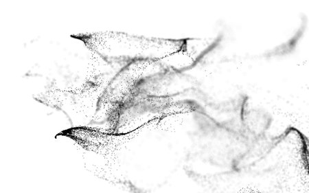Abstract splashing particles, colorful particles, 3d rendering. 3d illustration.の写真素材