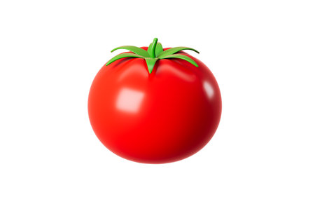 Cartoon tomato model, 3d rendering. 3d illustration.の写真素材