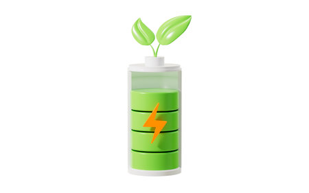 Cartoon 3d eco electrical plug, protect environment concept, 3d rendering. 3d illustration.の写真素材