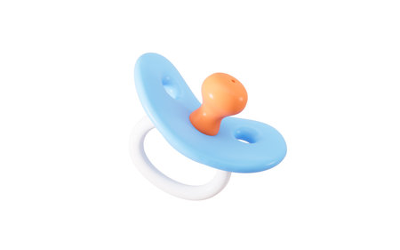 Baby pacifier, baby soother, baby products, 3d rendering. 3d illustration.の写真素材