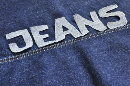 Denim letters の写真素材