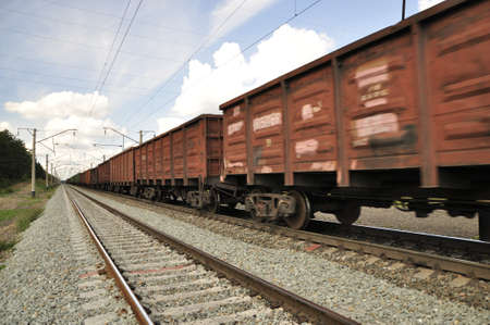 The train on the way 