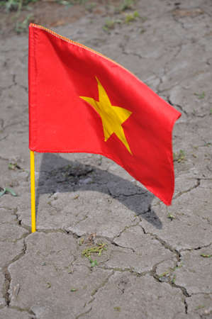 The flag of Vietnam の写真素材