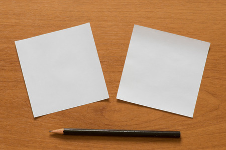 Paper and pencil の写真素材