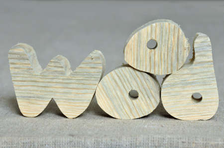 Wooden letters.の写真素材