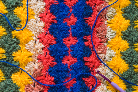 Crochet blanket.の写真素材