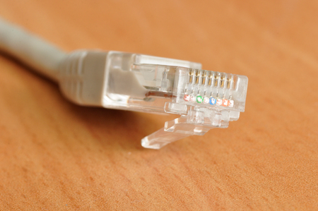 The wire on the table.