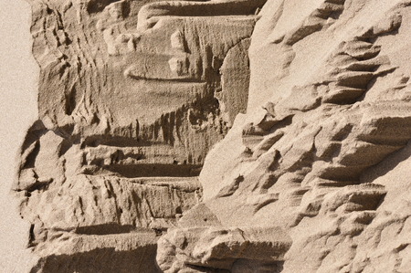 Background of the sand wall.