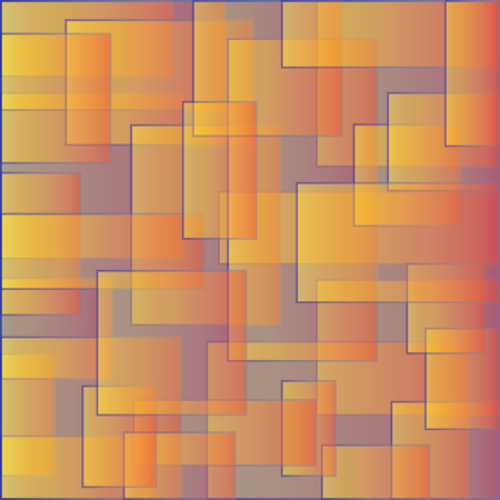 Squares chaotic geometric texture with space style. Abstract rectangle pattern and background. Vector illustrationのイラスト素材