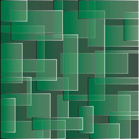 Green background with squares. Color abstract pattern. Easy editable soft colored vector illustration in EPS10 image.のイラスト素材