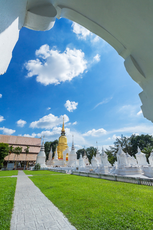 Wat Suan Dok is a Buddhist temple (Wat) in Chiang Mai, northern Thailand.の写真素材