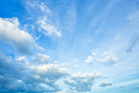 blue sky background texture with white clouds.の写真素材