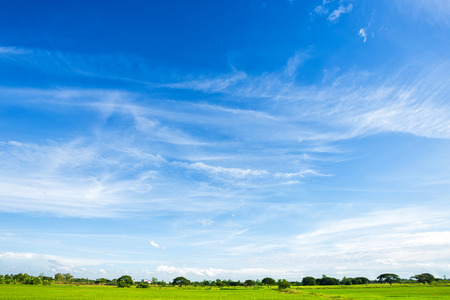 blue sky background texture with white clouds.の写真素材