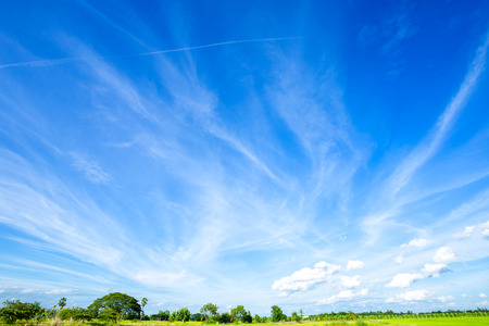 blue sky background texture with white clouds.の写真素材
