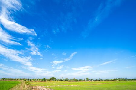 blue sky background texture with white clouds.の写真素材