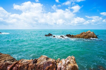 Beautiful the sea at Hat chao lao beach in Chanthaburi, Thailand.の写真素材