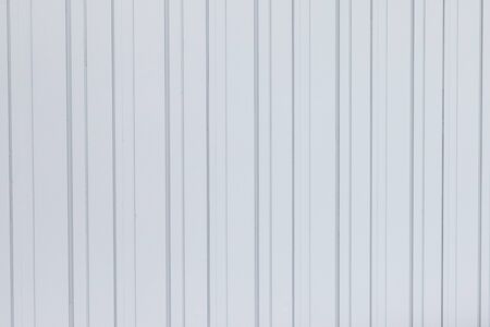 White corrugated metal texture surface sheet for industrial building backgroundの写真素材