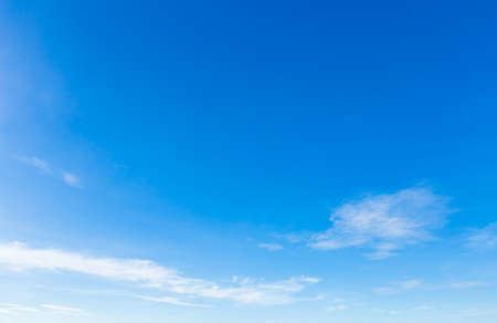 beautiful airatmosphere bright blue sky background abstract clear texture with white clouds.の写真素材