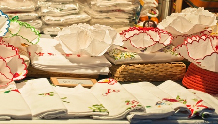 Traditional christmas shopping の写真素材