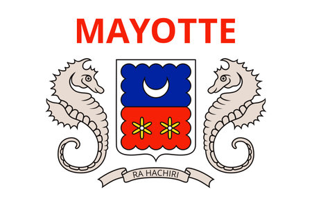 Flag of Mayotte.のイラスト素材