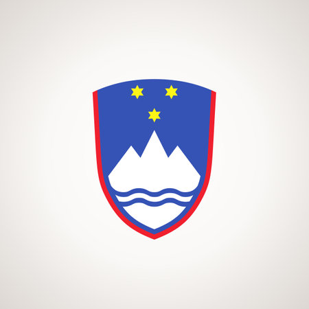 Coat of arms - symbol from the flag of Slovenia.のイラスト素材